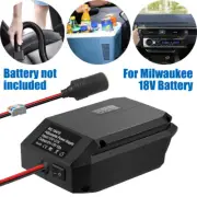 18V-12V Step Down Converter Adapter Cigarette Lighter for Milwaukee 18V Battery