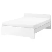 ASKVOLL bed frame, white, Queen