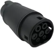 Connector Electric Vehicle Charger Socket 1P 16A/32A EV Charger Adaptor Type 1 SAE J1772 to Type 2 IEC62196-2 7.2KW Convertor Straight Plug Type