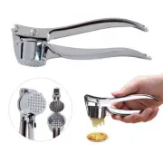 Stainless Steel Garlic Smasher – Manual Press Grinding Tool for Kitchen Accessor