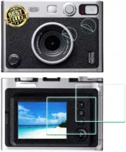 Screen Protector for Fujifilm Instax Mini EVO,LCD&Lens,9H Tempered Glass 2+2 Pac