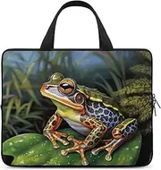 Laptop Case Sleeve Shockproof Computer Carrying Bag Tropical Frog Laptop Bag Tote Lightweight Notebook Case Cover Traveling Briefcase Handle Bags for Travel Business 17inch