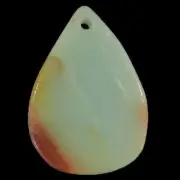 E16809# Natural Beautiful Multi-color Amazonite Pendant Bead Gemstone 1 Pcs