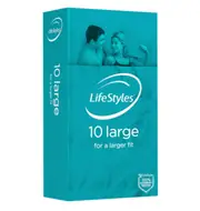 LifeStyles Large Condoms 10 Pack