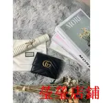 KG二手/GUCCI GG MARMONT 短夾 黑 474802