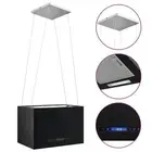 Hanging Island Range Hood Touch Sensor Lcd 55 Cm Powder-Coated Steel stainless s