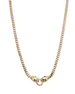 Alberto Amati 14K Yellow Gold Emerald Eye Panther Collar Necklace, 17