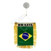 Brazil Mini Banner / Brazil Flag / Double Sided Mini Brazil Car Window Flag