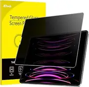 JETech Privacy Screen Protector for iPad Air 5/4 10.9-Inch (2022/2020, 5th/4th Generation) and iPad Pro 11-Inch (2022/2021/2020/2018 Model), Anti-Spy Tempered Glass Film, 1 Pack