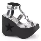 DYNAMITE-12 - Silver Metallic Vegan Leather
