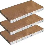 Cat Scratching Board - Scratch Pad for Cats | 3X Corrugated Paper Kitten Grinding Claw Anti-Scratch Pet Supplies for Keep Healthy Training Furniture Protection Home Outdoor