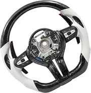 Car Steering Wheel，Compatible With BMW M M3 M4 M5 M6 F10 F20 F30 F12 F13 F32 F33 F36 F30 F31 F35 F22 F23 F48 F49 F80 F82 F87 E90 E91 E92 E93(M6)