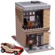 Modular Building: Modern House with Interior and Car 792 Pieces MOC Build