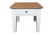 MF Lucia Oak Timber 1 Drawer Side Table