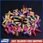 60Pcs Odor Remover Incense Convenient Natural Scents Cones for Yoga Aromatherapy