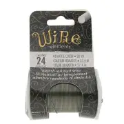 BeadSmith Hematite 24 Gauge Craft Wire Elements - 30 Yard Spool