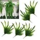 5pcs 95cm Artificial Flowers Plants Greenery Boston Fern Persian Rattan
