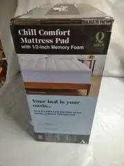 Allswell Washable Mattress Pad Queen Size ,With 1/2" Gel Memory Foam , Sealed