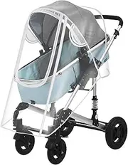 Gwtdtoad Toddler Stroller Weather Shield,Clear Stroller Wind and Rain Cover | Ventilated Stroller Weather Cover, Toddler Stroller Accessory for Clear Visibility