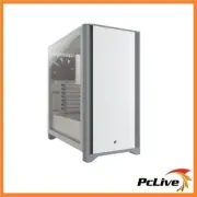 CORSAIR 4000D Tempered Glass Window Mid Tower ATX Case White Quiet Fan USB 3.1