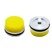 Air Powered Mallet Pneumatic Palm Hammer Hard Plastic Hammer Tip Yellow 2Pcs