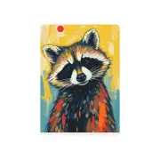 Playing Cards - Colorful Abstract Raccoon, Artist Lori Beaver, Fun Poker Card