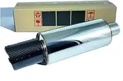 New car exhaust modified HKS89mm carbon fiber material tailTip sports car sound blast street exhaust silencer(76-90mm)