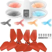 Propellers for DJI NEO, Replacement Low-Noise and Quick-Release Blades Props Wings Compatible with DJI Neo Drone Accessories, 4 Pcs Colorful Propellers (Red)
