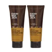 Every Man Jack Beard + Face Recovery Lotion-Moisturizes Relieves Dry Skin and Be