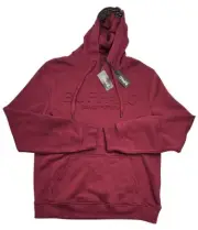 Buffalo David Bitton Fadol Embossed Logo Hoodie Sweatshirt Mens Size L