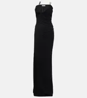 [Christopher Esber] Christopher Esber Odessa embellished strapless gown AU 8 black