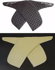 INLIMA Motorcycle Tank Pad Protector Sticker Decal Knee Grip Tank Traction Pad Side Fit for Y-amaha FZ12006 2007 2008 2009 2010-2015 (Color : Black)