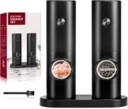 Electric Salt & Pepper Grinder Set, Adjustable Coarseness, Battery Powered