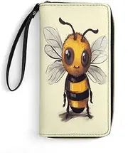 [BFGWK] Large Wallet Novelty Cute Printing Long Wallet With Zipper Leather Wallet Suitable For Both Men And Women, style, 19.7x10.5cm