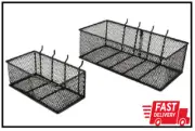 Steel Mesh Pegboard Basket in Black(2-Pack)