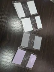 4 Mens Pre Folded Pocket Square LOT Cotton $80