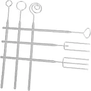 GRADENEVE 1 Set Chocolate Dipping Forks Set Premium Stainless Steel Fondue Tools for Candy Making Cake Decorating and Dipping Fruits Nuts More Comfortable Grip