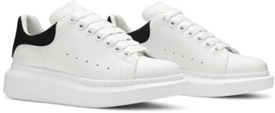 Alexander McQueen Womens Oversized Sneaker White/Black Size EU 37.5 / US 7.5