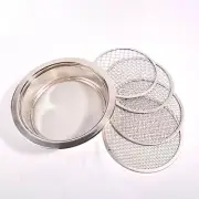 Garden Sieve Fine Mesh Sturdy with 5 Interchangeable Mesh Sizes 1,3,6,9,12mm