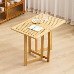 【HappyLife】楠竹免安裝折疊餐桌 60公分 Y11293(工作桌 辦公桌 木桌 餐桌 桌子 摺疊桌 電腦桌 書桌)