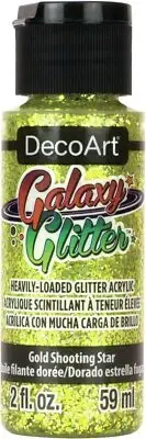 DecoArt Galaxy Glitter Acrylic Paint 2oz Shooting Star - Gold