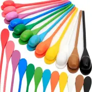 Easter Egg and Spoon Race Game Set 12 Balls and 12 Spoons with Assorted Colors