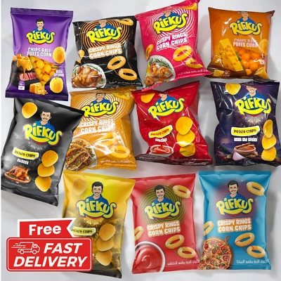 Rifkus Chips Crisps - 10 Flavors Variety Pack - Algerian Crispy Snacks-Famous.