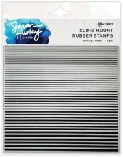 Simon Hurley create. Background Stamp 6"X6"-Fading Lines 5A0027F6-1G9R3