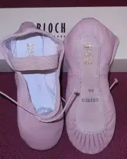 Bloch leather full suede sole ballet shoes ch/ladies all NARROW "A" width 205G