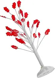 Mini Tree Model Miniature Trees Model Trees Fake Trees Small Decorative Trees Artificial Tree Tabletop Trees Plastic Trees for Project Miniature Diorama Tree Small Trees Iron Red
