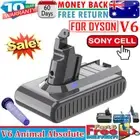 Sony Cell for Dyson V6 Battery Animal SV03 SV04 SV05 SV06 SV09 DC59 DC61 /Filter