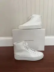 Common Projects Woman Leather Tournament Super High Sneakers White Eu 37 US 7.5