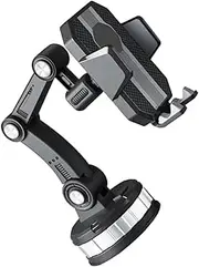 LIFKICH Multi Functional Car Phone Holder Sturdy Suction Mount for Dashboard Windshield High Temperature Resistant Cell Phone Bracket Compatible with All Smartphones