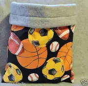 Guinea Pig Hedgehog Ferret snuggle sleep sack bag/blanket SET! sport balls NICE